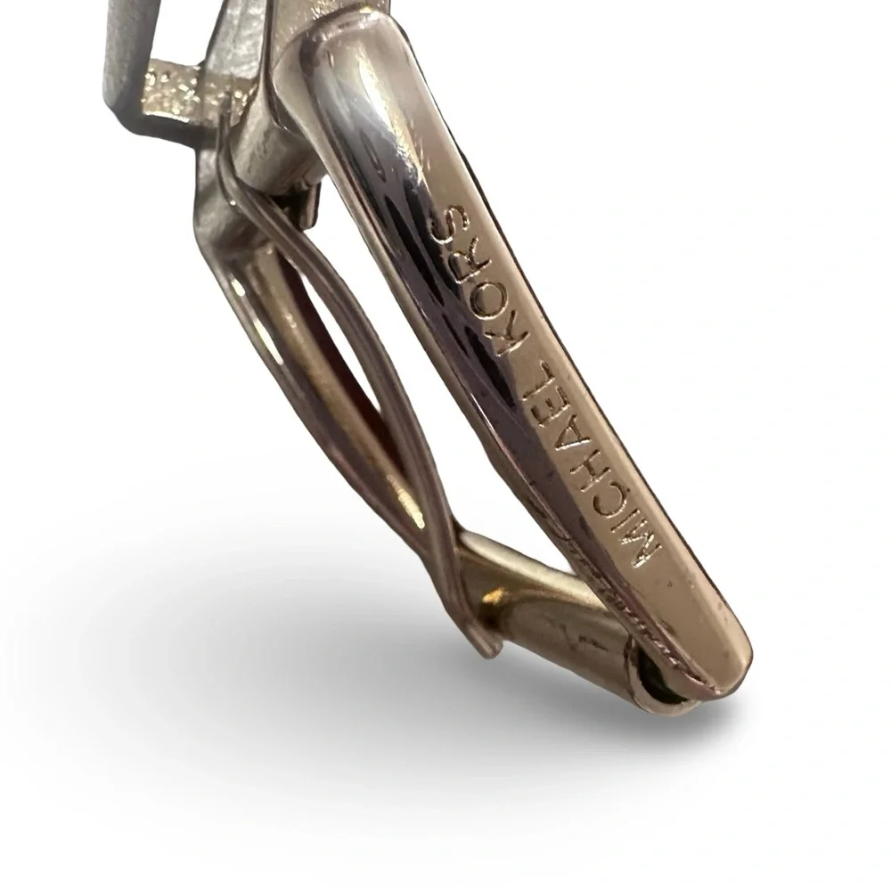 Michael Kors reversible leather belt with an MK monogram buckle S